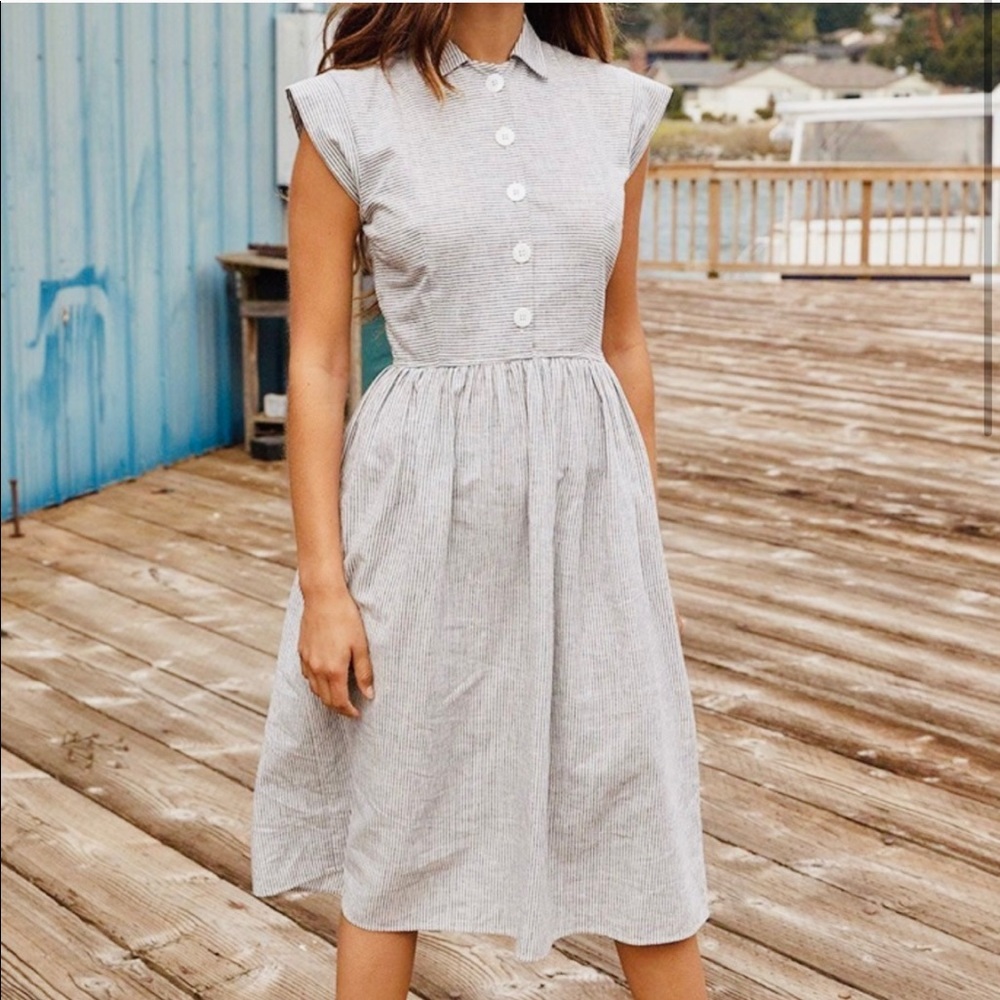 Christy Dawn 100% cotton piper dress in lavender